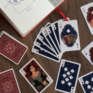 Jeu de cartes illustré